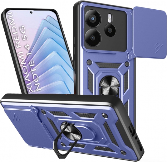 Панель BeCover Military для Xiaomi Redmi Note 14 5G (713093) Blue - фото - інтернет-магазин електроніки та побутової техніки TTT