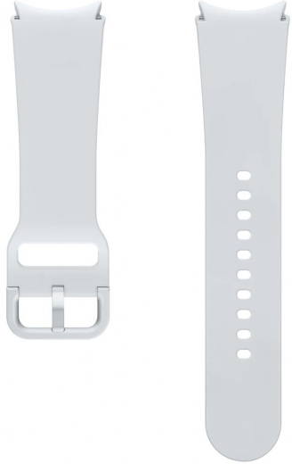 Ремешок Samsung Sport Band (S/M) для Samsung Galaxy Watch 4/4 Classic/5/5 Pro/6/6 Classic (ET-SFR93SSEGEU) Silver - фото - интернет-магазин электроники и бытовой техники TTT