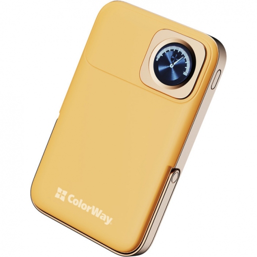 УМБ ColorWay 10000 mAh MagSafe + Watch Wireless 22.5W (CW-PB100LPA2Y-WPDD) Amber - фото - интернет-магазин электроники и бытовой техники TTT
