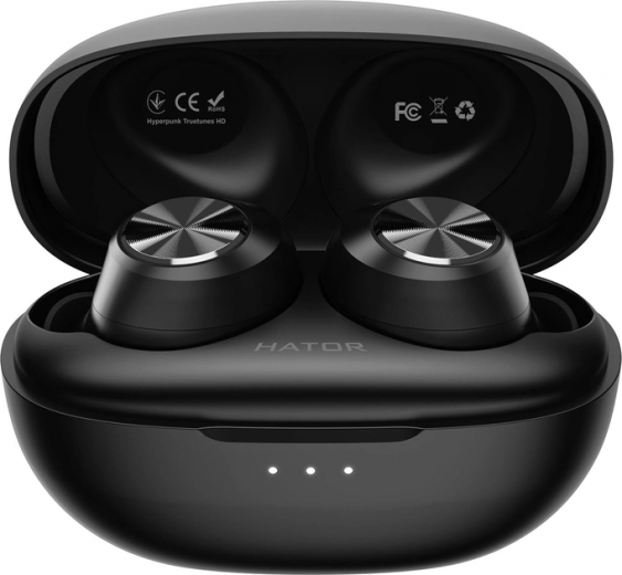 Бездротові навушники Hator Hyреrpunk Truetones HD (HTA-415) Black  - фото - інтернет-магазин електроніки та побутової техніки TTT