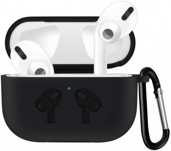 Чохол для навушників BeCover Silicon Protection для Apple AirPods Pro (704493) Black - фото - інтернет-магазин електроніки та побутової техніки TTT