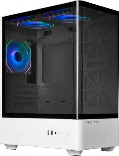 Корпус Prologix Lumi GM-01AW Glass White - фото - интернет-магазин электроники и бытовой техники TTT