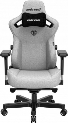 Крісло геймерське Anda Seat Kaiser 3 Size XL Fabric (AD12YDC-XL-01-G-PVF) Grey - фото - інтернет-магазин електроніки та побутової техніки TTT