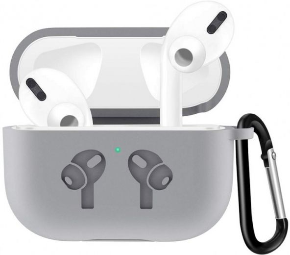 Чехол для наушников BeCover Silicon Protection для Apple AirPods Pro (704497) Gray - фото - интернет-магазин электроники и бытовой техники TTT