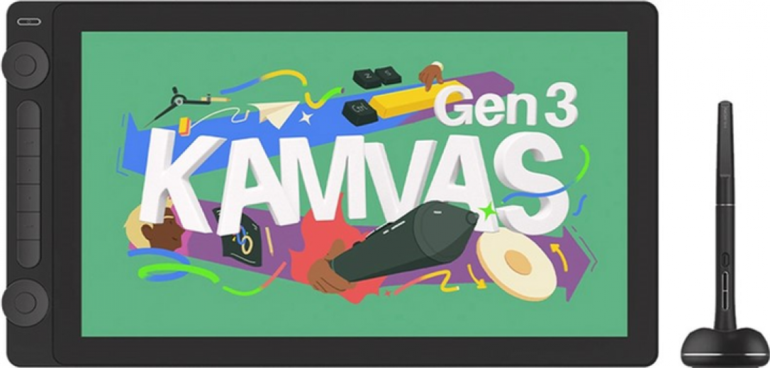 Графічний монітор Huion Kamvas 16 Gen3 + рукавичка (GS1563) - фото - інтернет-магазин електроніки та побутової техніки TTT
