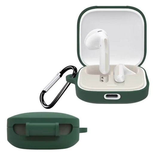 Чехол BeCover Silicon для Redmi Buds 6 Active (712014) Dark Green - фото - интернет-магазин электроники и бытовой техники TTT