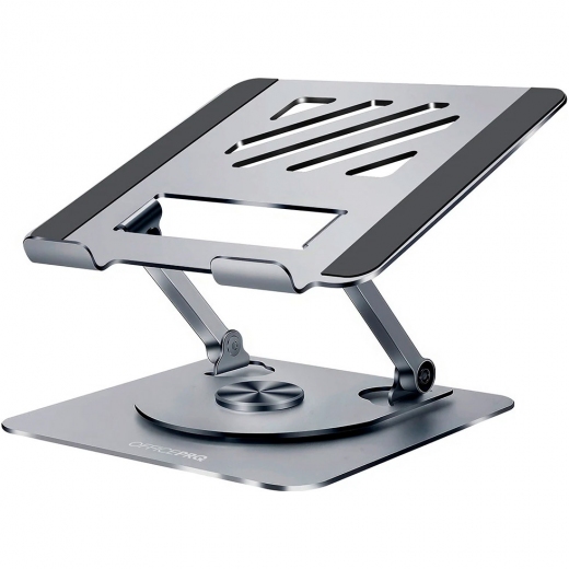 Подставка для ноутбука OfficePro LS799G Aluminum alloy Gray - фото - интернет-магазин электроники и бытовой техники TTT