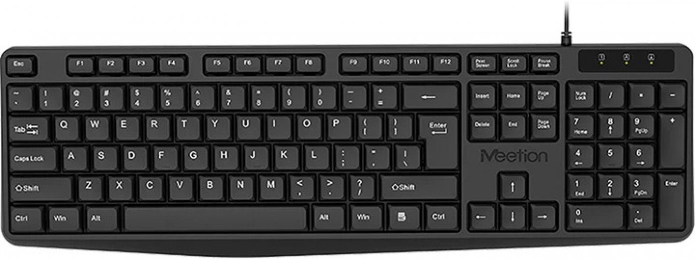 Клавиатура Meetion K200 USB (MT-K200-A-RUA) Black - фото - интернет-магазин электроники и бытовой техники TTT