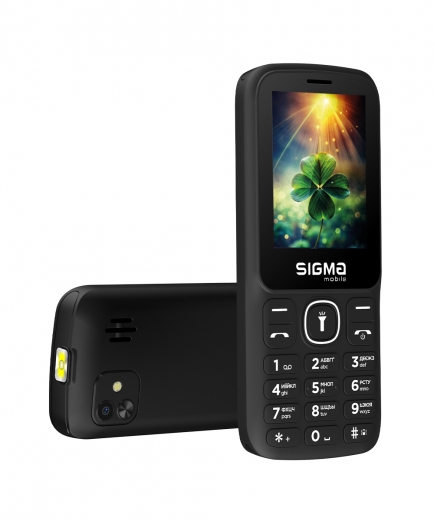 Мобильный телефон Sigma mobile X-style 242 LUCKY Black - фото - интернет-магазин электроники и бытовой техники TTT