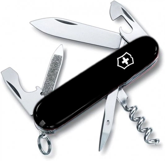 Нож Victorinox Sportsman (Vx03803.3) Black  - фото - интернет-магазин электроники и бытовой техники TTT