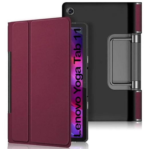 Чехол-книжка BeCover Smart Case для Lenovo Yoga Tab 11 YT-706F (708719) Red Wine - фото Чехол-книжка BeCover Smart Case для Lenovo Yoga Tab 11 YT-706F (708719) Red Wine - фото - интернет-магазин электроники и бытовой техники TTT