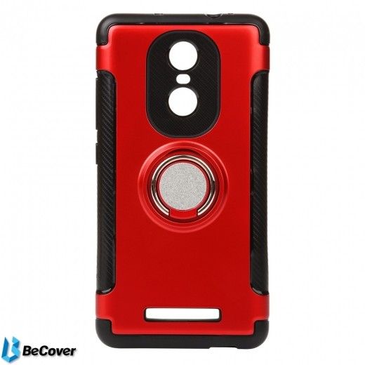 Панель BeCover Magnetic Ring Stand для Xiaomi Mi Note 3 (BC_701919) Red - фото - інтернет-магазин електроніки та побутової техніки TTT