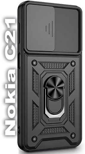 Панель BeCover Military для Nokia C21 (709994) Black - фото - интернет-магазин электроники и бытовой техники TTT