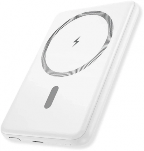 УМБ Hoco J140A Tony Magnetic MagSafe 15W + PD20W 5000 mAh White - фото - интернет-магазин электроники и бытовой техники TTT