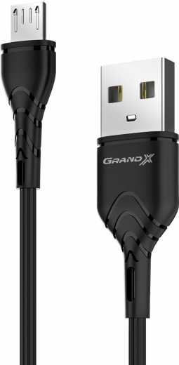 Кабель Grand-X USB-micro USB 3A 1 м (PM-03B) Black - фото Кабель Grand-X USB-micro USB 3A 1 м (PM-03B) Black - фото - інтернет-магазин електроніки та побутової техніки TTT