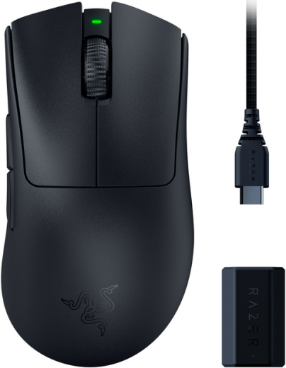 Мышь Razer DeathAdder V3 PRO Wireless & Mouse Dock (RZ01-04630300-R3WL) Black  - фото - интернет-магазин электроники и бытовой техники TTT