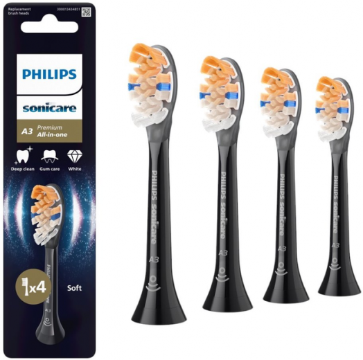 Насадки для електричної зубної щітки PHILIPS Sonicare HX9094/88 А3 All-in-One - фото - інтернет-магазин електроніки та побутової техніки TTT