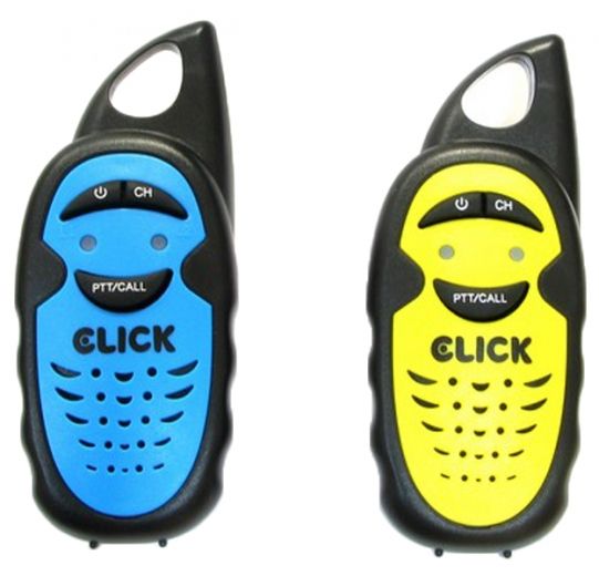 Рації дитячі Click Справжні рації 2 шт. на 1 км Жовтий + Блакитний (CLK-Y033T-BY) (2722952142260) - фото - інтернет-магазин електроніки та побутової техніки TTT