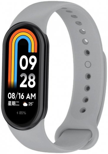 Ремешок BeCover для Xiaomi Mi Smart Band 8 (709403) Light Gray - фото - интернет-магазин электроники и бытовой техники TTT