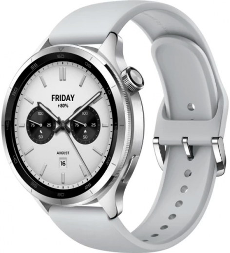 Смарт-часы Xiaomi Watch S4 (BHR9197GL) Silver  - фото Смарт-часы Xiaomi Watch S4 (BHR9197GL) Silver  - фото - інтернет-магазин електроніки та побутової техніки TTT