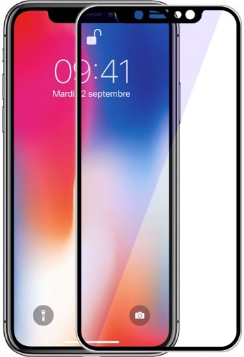 Захисне скло Baseus Silk-Screen 3D Arc Tempered Glass Film iPhone X 0.3mm (SGAPIPHX-A3D01) Black - фото - інтернет-магазин електроніки та побутової техніки TTT