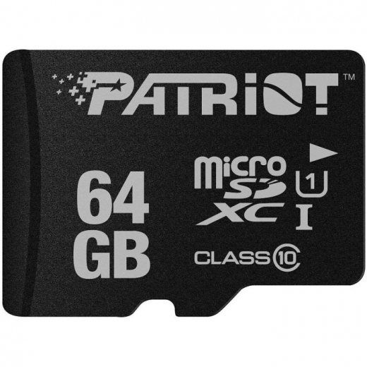 Карта пам'яті Patriot LX Series microSDXC 64GB Class 10 UHS-I U1 (PSF64GMDC10) - фото - інтернет-магазин електроніки та побутової техніки TTT