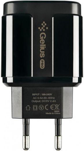 Мережевий зарядний пристрій Gelius Pro Avangard GP-HC06 2 USB 2.4 A (2099900755903) Black - фото Мережевий зарядний пристрій Gelius Pro Avangard GP-HC06 2 USB 2.4 A (2099900755903) Black - фото - інтернет-магазин електроніки та побутової техніки TTT