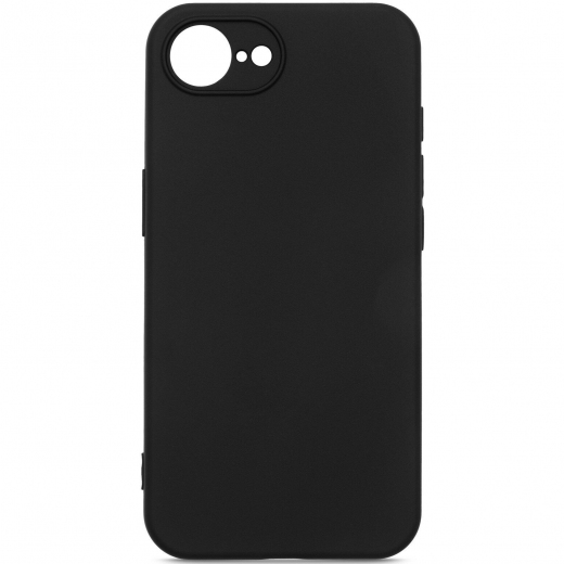 Силиконовый чехол BeCover для Apple iPhone 16e (713238) Black - фото - интернет-магазин электроники и бытовой техники TTT