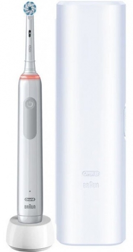 Електрична зубна щітка Braun Oral-B PRO3 3500 D505.513.3X WT Gift Edition - фото - інтернет-магазин електроніки та побутової техніки TTT
