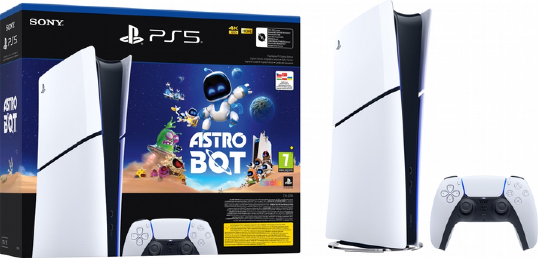 Игровая приставка Sony PlayStation 5 Slim Digital Edition (ASTRO BOT) - фото Игровая приставка Sony PlayStation 5 Slim Digital Edition (ASTRO BOT) - фото - интернет-магазин электроники и бытовой техники TTT