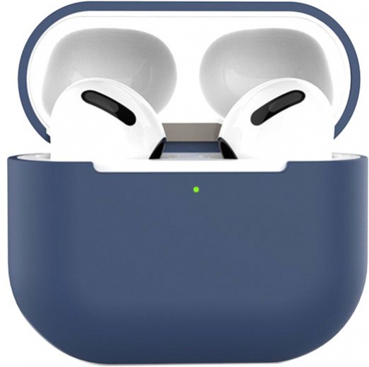 Чохол Silicon BeCover для Apple AirPods (3nd Gen) (707178) Deep Blue - фото - інтернет-магазин електроніки та побутової техніки TTT