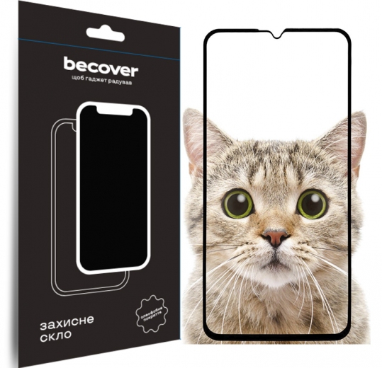 Захисне скло BeCover для Samsung Galaxy M15 5G SM-M156 (711044) Black - фото - інтернет-магазин електроніки та побутової техніки TTT