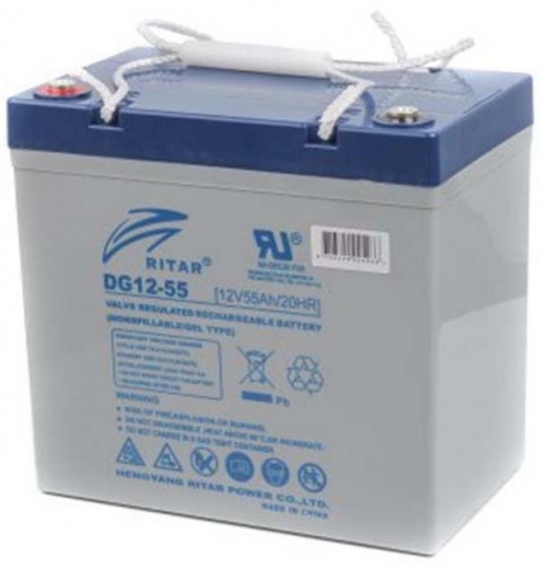 Аккумуляторная батарея Ritar 12V 55AH (DG12-55) GEL - фото - интернет-магазин электроники и бытовой техники TTT