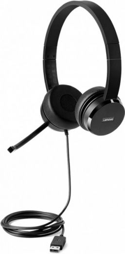 Навушники Lenovo 100 Stereo USB Headset (4XD0X88524) - фото - інтернет-магазин електроніки та побутової техніки TTT