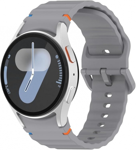 Ремешок BeCover Ribbed Tape для Samsung Galaxy Watch (20mm) 3 41mm/4/5/6/7 40-44mm (712042) Gray - фото - интернет-магазин электроники и бытовой техники TTT