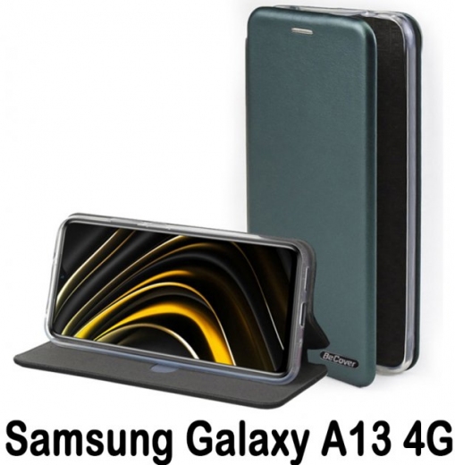 Чехол-книжка BeCover Exclusive для Samsung Galaxy A13 4G SM-A135 (707928) Dark Green - фото - интернет-магазин электроники и бытовой техники TTT