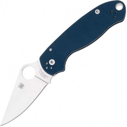 Нож Spyderco Para 3 G-10 Cobalt blue - фото - интернет-магазин электроники и бытовой техники TTT