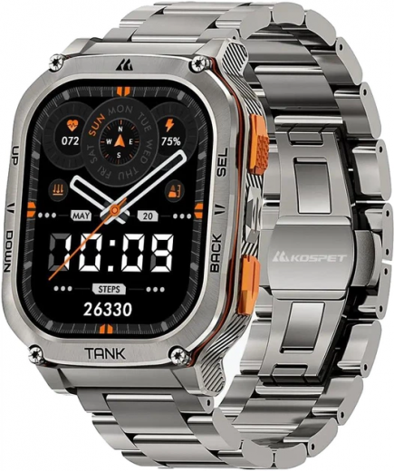 Смарт-часы Kospet Tank M3 Ultra SE Silver - фото - интернет-магазин электроники и бытовой техники TTT