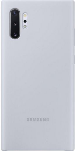 Накладка Samsung Silicone Cover для Samsung Galaxy Note 10 Plus (EF-PN975TSEGRU) Silver - фото - інтернет-магазин електроніки та побутової техніки TTT