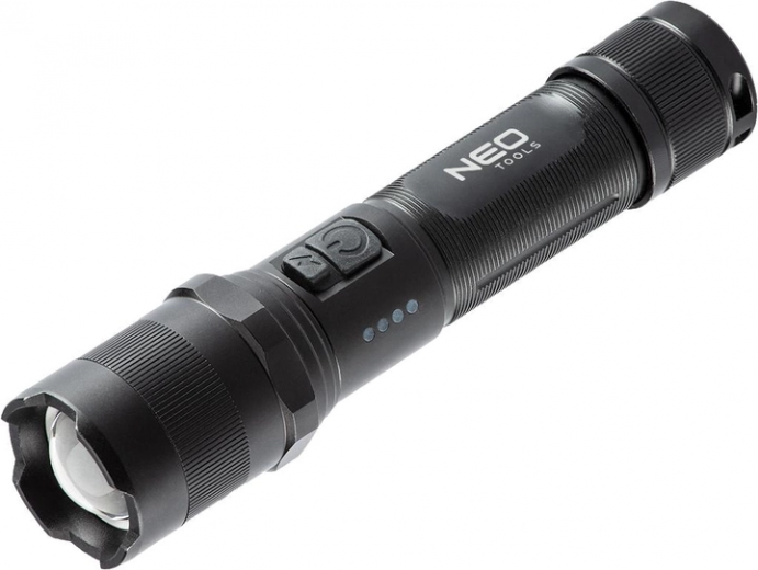 Ліхтар ручний акумуляторний NEO Tools LED OSRAM P9 (99-035) Black - фото - інтернет-магазин електроніки та побутової техніки TTT