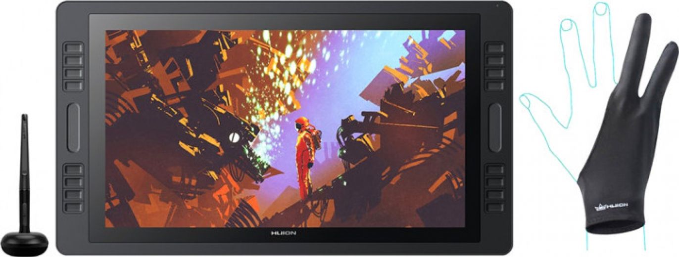 Графічний монітор Huion Kamvas Pro 20 (2019) з рукавицею - фото Графічний монітор Huion Kamvas Pro 20 (2019) з рукавицею - фото - інтернет-магазин електроніки та побутової техніки TTT