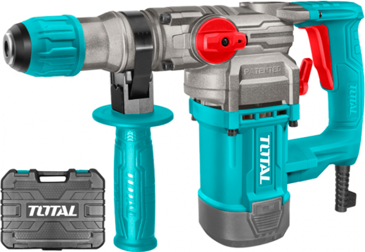 Перфоратор Total TH110266 SDS-Plus 1050 Вт 0-1100 об/хв 4.5 Дж 0-3800 уд/хв - фото Перфоратор Total TH110266 SDS-Plus 1050 Вт 0-1100 об/хв 4.5 Дж 0-3800 уд/хв - фото - інтернет-магазин електроніки та побутової техніки TTT