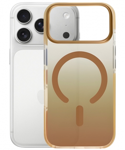 Панель BeCover FIBRA Shock-Proof case with MagSafe для Apple iPhone 17 Pro Max (715471) Gold - фото - интернет-магазин электроники и бытовой техники TTT
