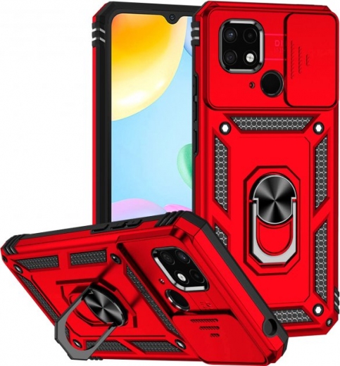 Панель BeCover Military для Xiaomi Redmi 10C (708336) Red - фото - интернет-магазин электроники и бытовой техники TTT