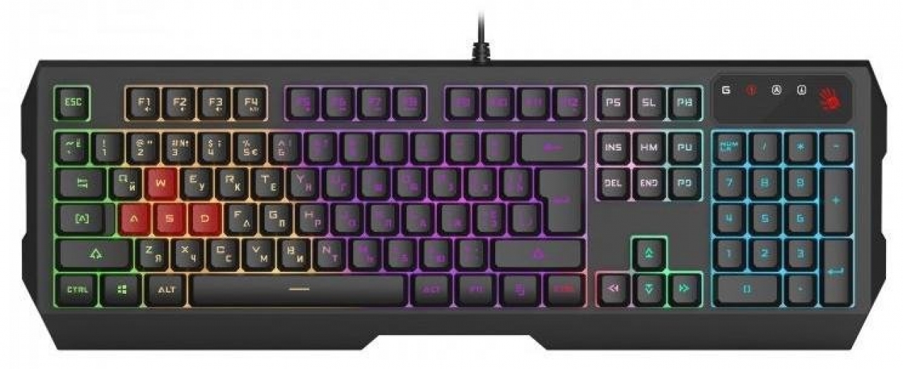 Клавиатура проводная A4Tech Bloody B140N USB (4711421979146) Black  - фото Клавиатура проводная A4Tech Bloody B140N USB (4711421979146) Black  - фото - интернет-магазин электроники и бытовой техники TTT