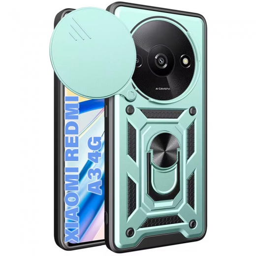 Панель BeCover Military для Xiaomi Redmi A3 4G (711321) Dark Green - фото - інтернет-магазин електроніки та побутової техніки TTT