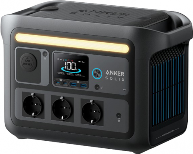 Зарядная станция Anker Solix C800X / 1200 Вт / 768 Вт⋅ч / LiFePO4 (A1755311) - фото Зарядная станция Anker Solix C800X / 1200 Вт / 768 Вт⋅ч / LiFePO4 (A1755311) - фото - интернет-магазин электроники и бытовой техники TTT
