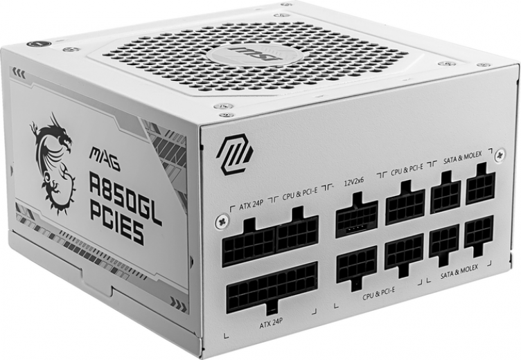 Блок питания MSI MAG A850GL PCIE5 White - фото Блок питания MSI MAG A850GL PCIE5 White - фото - интернет-магазин электроники и бытовой техники TTT