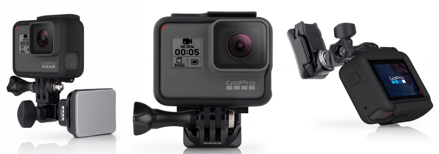 Крепление GoPro Helmet Front + Side Mount (AHFSM-001) - фото - интернет-магазин электроники и бытовой техники TTT