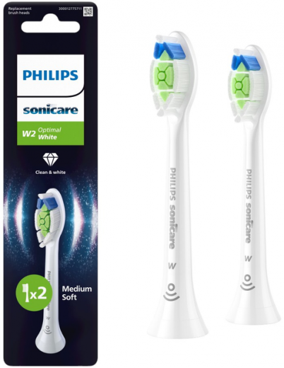 Насадка для електричної зубної щітки PHILIPS Sonicare HX6062/87 W2 Optimal White - фото - інтернет-магазин електроніки та побутової техніки TTT